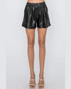 Faux Leather Shorts-shorts-Cezanne-Small-Black-kidtasticsgymnastics