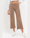 High Rise Crop Wide Leg Jeans-Pants-Vervet-25-Chocolate Malt-kidtasticsgymnastics