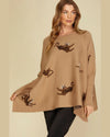 Oversized Tiger Sweater-Shirts & Tops-She+Sky-One-Size-Taupe-kidtasticsgymnastics