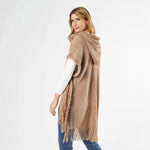 Frayed Hooded Ruana-Ruana-tgbBRANDS:Coco+Carmen,Whispers-Taupe-XS-kidtasticsgymnastics