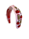 Apples & Pencils Headband-Headbands-Golden Lily Wholesale-Pink-kidtasticsgymnastics