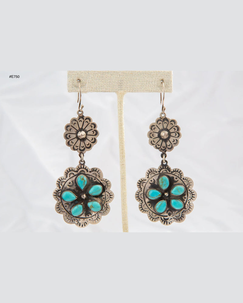 Double Concho Earrings-Earrings-Just Fabulous-kidtasticsgymnastics