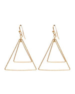 Double Layered Triangle Earrings-Earrings-What's Hot Jewelry-Gold-kidtasticsgymnastics