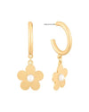 Flower Hoop Earrings-Earrings-What's Hot Jewelry-kidtasticsgymnastics