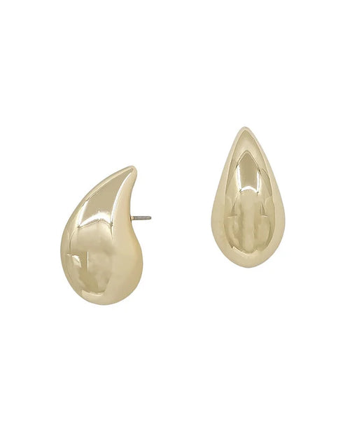 Teardrop Stud Earring-Earrings-What's Hot Jewelry-Gold-kidtasticsgymnastics