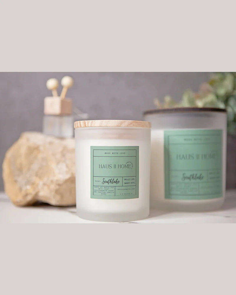 Southlake Medium Frosted Candle-Candles-Haus2HomeTX-kidtasticsgymnastics