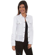 Georgette Ruffle Jacket-Jackets-Scully-White-Small-kidtasticsgymnastics