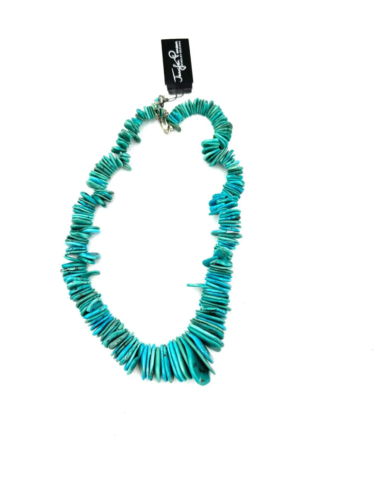 Turquoise Teardrop Stack Necklace-Necklaces-Jennifer Ponson-kidtasticsgymnastics