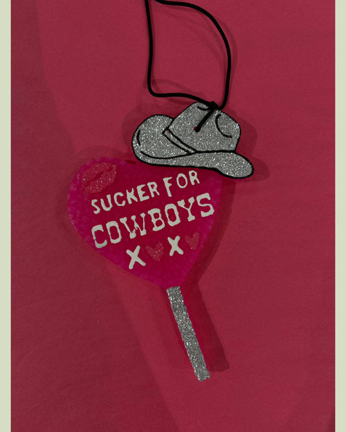 Sucker for Cowboys Car Freshie-Vehicle Air Fresheners-Shop Miss S-Pink-Butt Naked-kidtasticsgymnastics