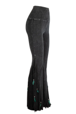 Distressed Flared Fringed Pants-Pants-Pat Dahnke-Small-Black-kidtasticsgymnastics