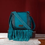 Wrangler Rivets Concealed Carry Crossbody-Bag and Purses-Montana West-Turquoise-kidtasticsgymnastics