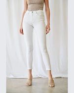 High Rise Ankle Skinny Jeans-Jeans-MICA Denim-24-White-kidtasticsgymnastics