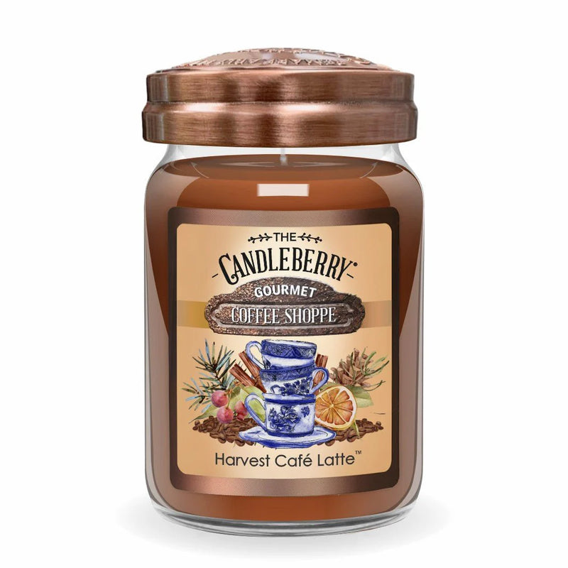 Candleberry Company Large Candles-Candles-CandleBerry Company-Large Jar-Harvest Cafe Latte-kidtasticsgymnastics