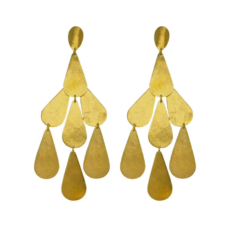 Guarita Earrings-Earrings-Creative Brazil-Gold-kidtasticsgymnastics