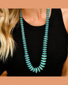 Faux Navajo Pearl Turquoise Necklace-Necklaces-West & Co-kidtasticsgymnastics