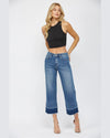 High Rise Straight Crop Jeans-Jeans-MICA Denim-24-kidtasticsgymnastics