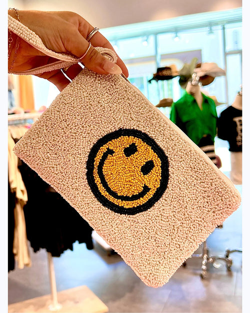 Smiley Clutch-Handbags-Suzie Q USA-kidtasticsgymnastics