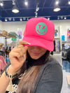 Patch Hats-Hats-Lucky Girl Boutique-Teal TX Smiley-kidtasticsgymnastics