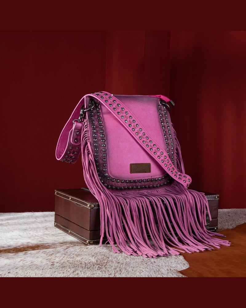 Wrangler Rivets Concealed Carry Crossbody-Bag and Purses-Montana West-Hot Pink-kidtasticsgymnastics