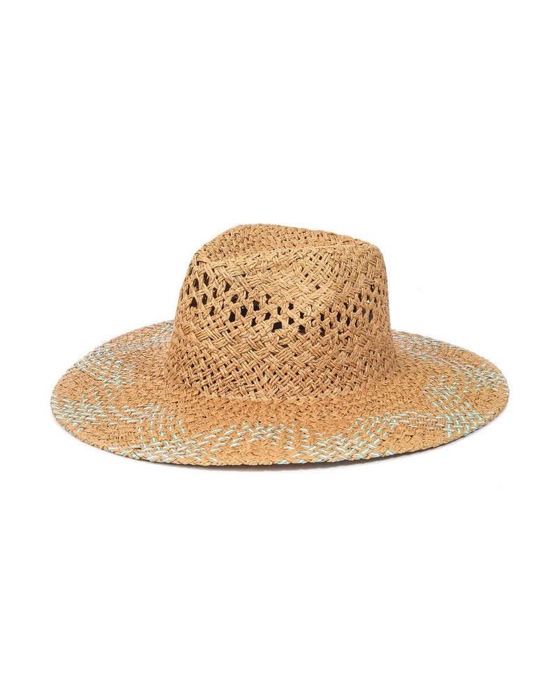 Two Tone Brim Woven Sunhat-Hats-Fame Accessories-Tan-kidtasticsgymnastics